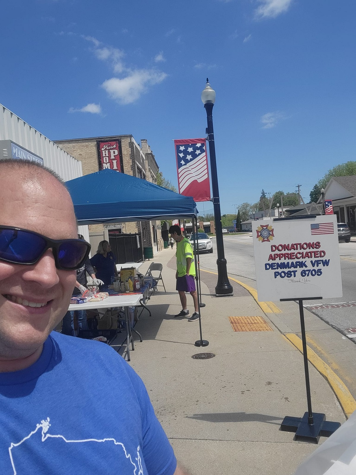 Wisconsin State Rep. Shae Sortwell attended an event sponsored by the Denmark VFW.