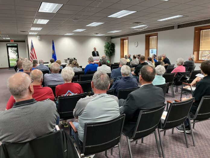 Former Wisconsin Attorney General Brad Schimel – the only announced candidate for Wisconsin’s 2025 State Supreme Court election – addressed the May 2024 meeting of Fox Valley Initiative