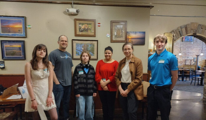 Valley New School students showed Wisconsin State Sen. Rachael Cabral-Guevara their projects at Copper Rock.