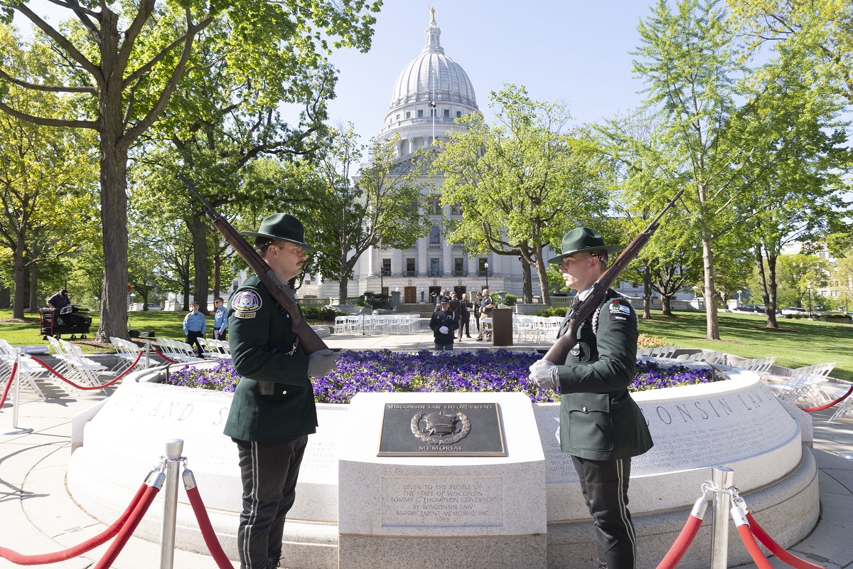 Wisconsin State Rep. Joy Goeben attended the 34th Annual Wisconsin Law Enforcement Officers Memorial Ceremony.