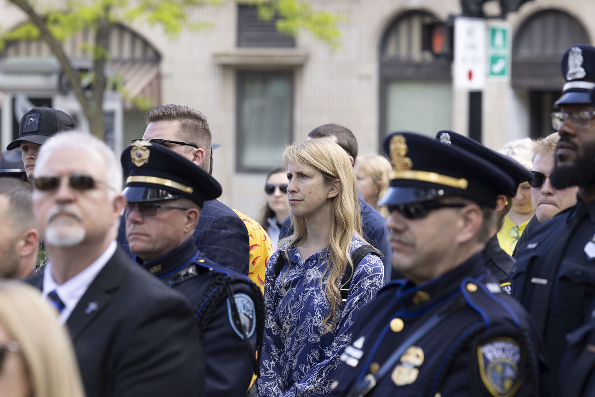 Wisconsin State Rep. Joy Goeben attended the 34th Annual Wisconsin Law Enforcement Officers Memorial Ceremony.