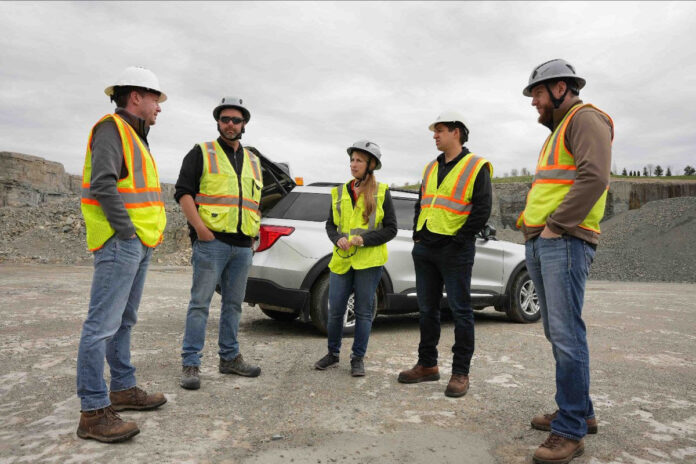 Wisconsin State Rep. Joy Goeben toured a Walbec Group quarry in De Pere.