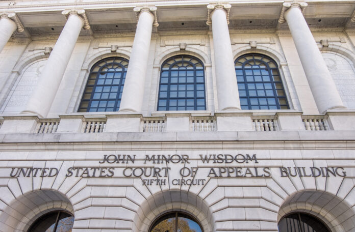 Fifth Circuit Court of Appeals courthouse in downtown New Orleans, Louisiana.