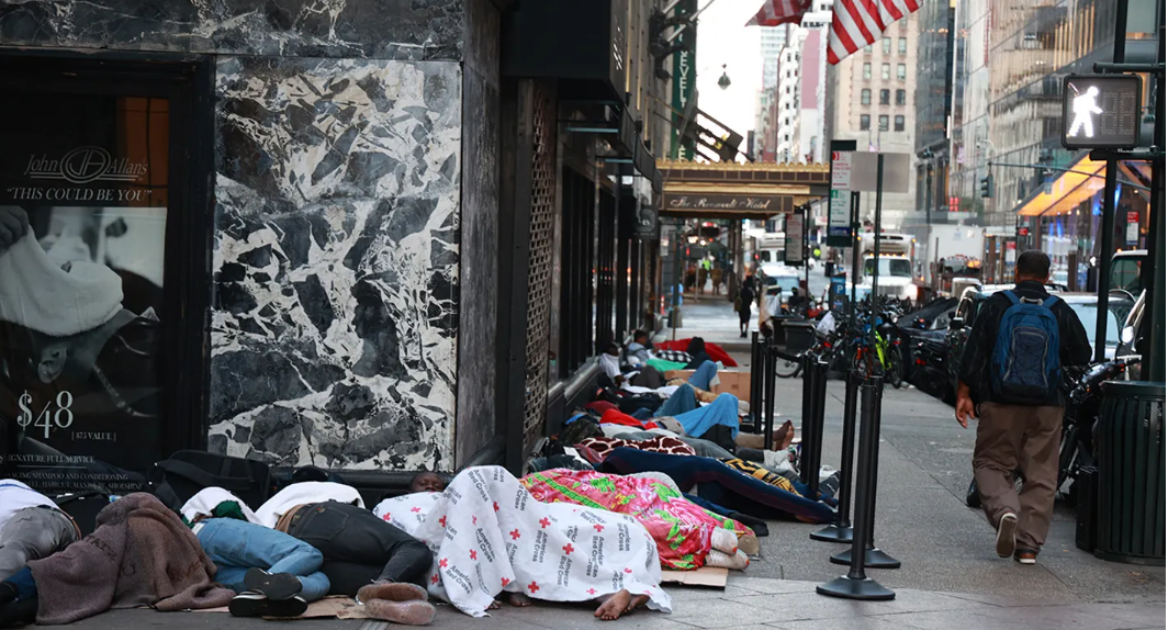 The Roosevelt Hotel, an iconic landmark in midtown Manhattan, was forced to close in 2020 due to the financial impact of the COVID pandemic response. In 2023 it was reopened as a migrant arrival center for the masses of illegal immigrants flooding the city.