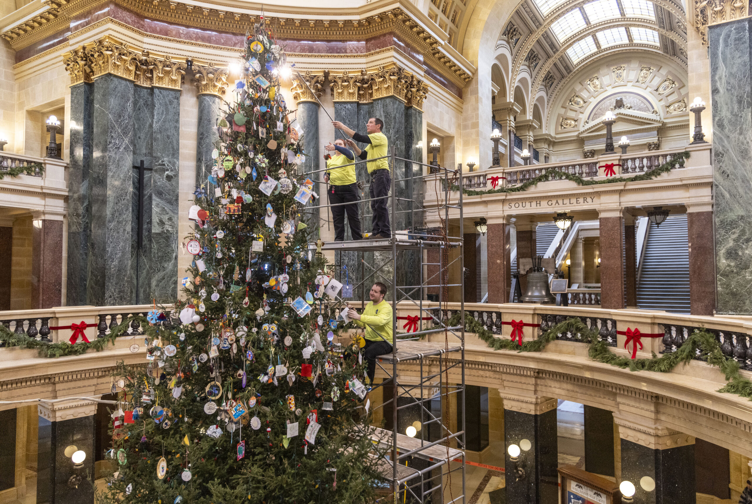 The 2024 Wisconsin Capitol Christmas tree is now adorned with handmade ornaments from kids and families across the state.