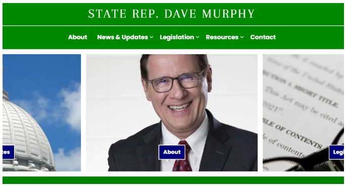 Along with the new legislative session Wisconsin State Rep. Dave Murphy' office has a new web site.