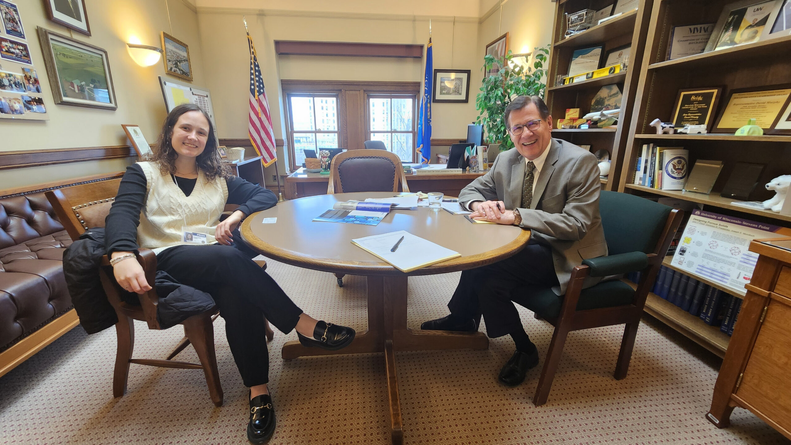 Abigail Leavins from WisPolitics.com stopped by Wisconsin State Rep. Dave Murphy's office this week to discuss the UW-System and his chairmanship of the Colleges and Universities Committee.