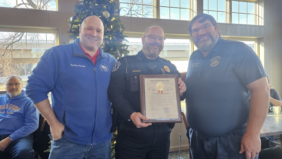 Last Thursday, Senator Jacque and I had the privilege of presenting Chief Greg Dieke with a citation, honoring his retirement from the Wrightstown Police Department. Thank you, sir, for your dedication and commitment towards our community. You will be missed, but enjoy retirement!