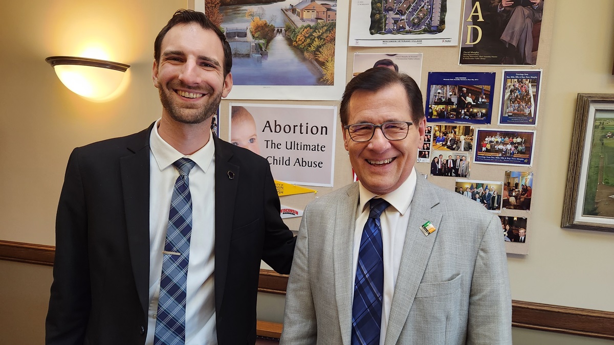 Wisconsin State Rep. Dave Murphy with Sam Krebs from Wisconsin Family Action this week to discuss their agenda for this legislative session.