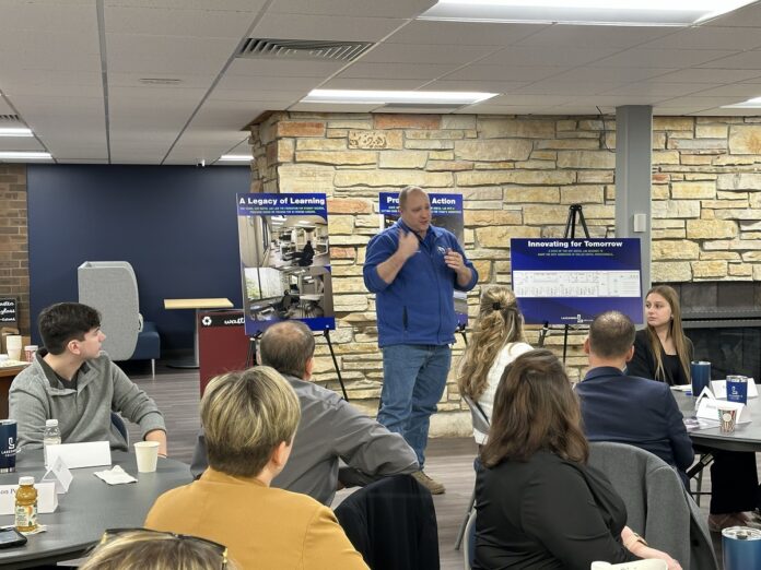 Wisconsin State Rep. Shae Sortwell and other legislators attended a legislative breakfast at Lakeshore Technical College.