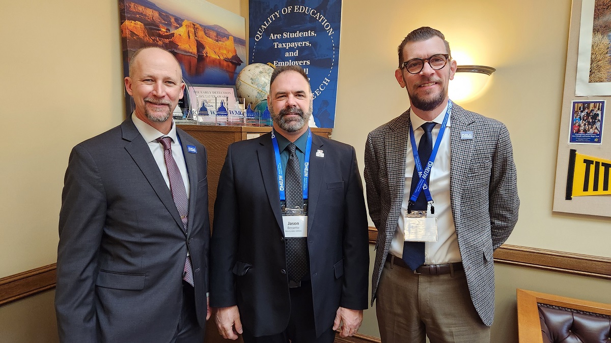 Brian Rhodes, Jason Bessette, and Joseph Owen visited the office on behalf of the Municipal Electric Utilities of Wisconsin to discuss energy needs across the State of Wisconsin. 