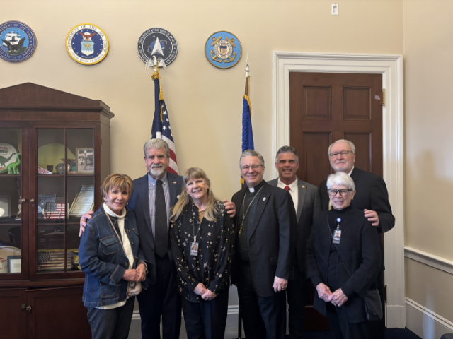 The D.C. office of Wisconsin Congressman Tony Wied was recently blessed by Pastor Esget and Jack and Bonnie Munday.