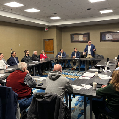 Wisconsin Congressman Tony Wied spoke at the HALO (Howard, Hobart, Ashwaubenon, Lawrence, and Oneida Nation) meeting hosted by the Oneida Nation. 