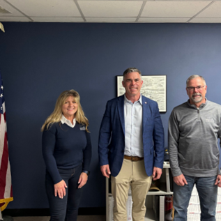 Wisconsin Congressman Tony Wied met with Marinette Mayor Steve Genisot to discuss how he can be helpful to the City of Marinette in Congress.