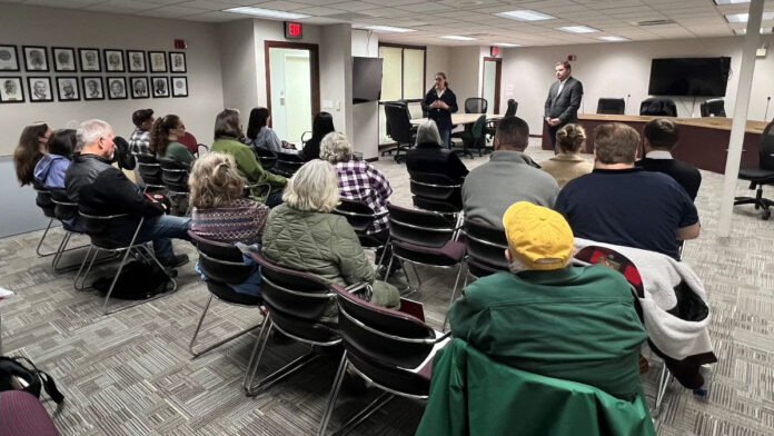 State Sen. Rachael Cabral-Guevara and State Rep. Nate Gustafson co-hosted a listening session. The senator's weekly update from the 19th Senate District provides a list of community events, with links to more info.