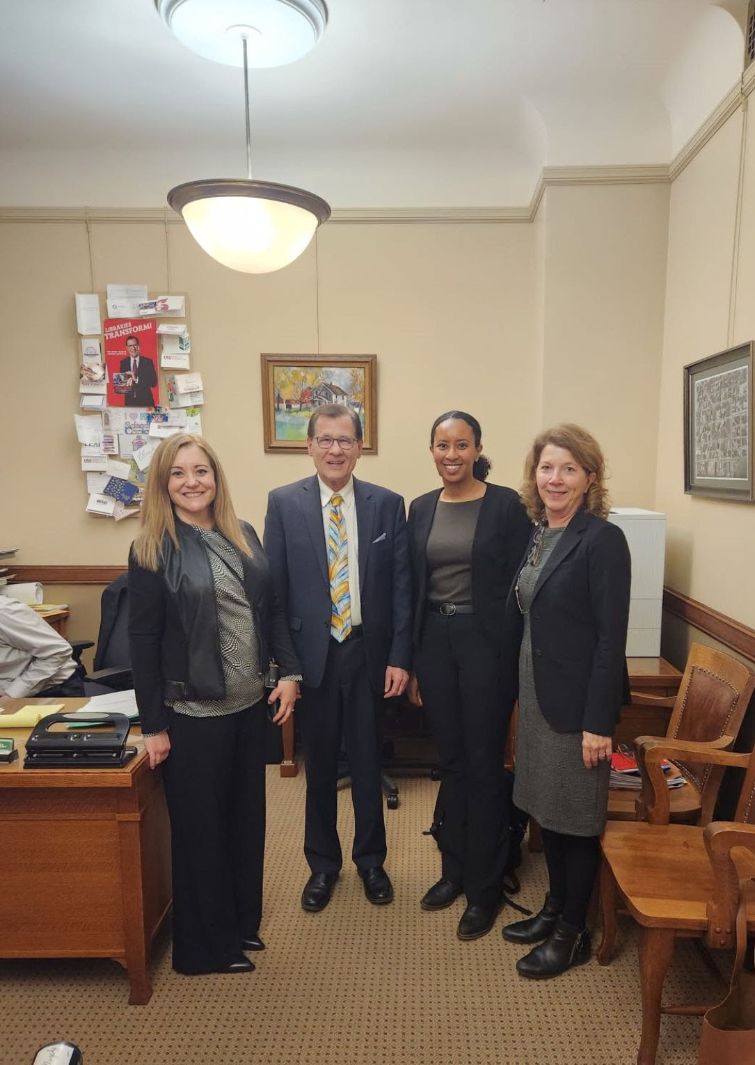 Wisconsin State Rep. Dave Murphy hosted representatives of the Midwestern Higher Education Compact.