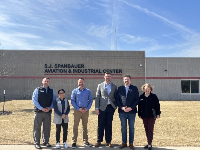 Wisconsin State Rep. Nate Gustafson toured Fox Valley Technical College's S.J. Spanbauer Aviation and Industrial Center.