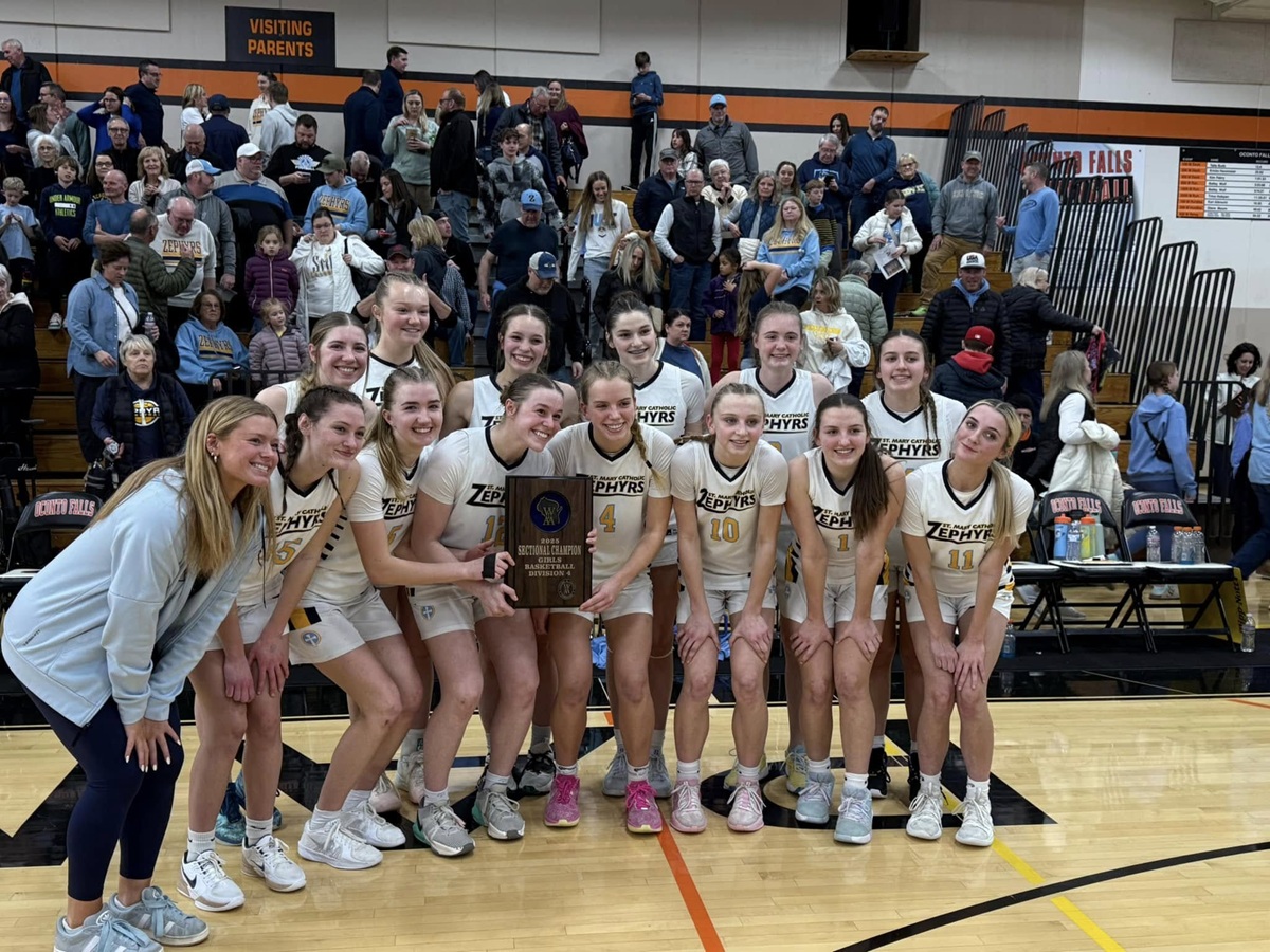 Congratulations to the St. Mary Catholic School Girls Basketball team on advancing to the State Basketball Tournament!