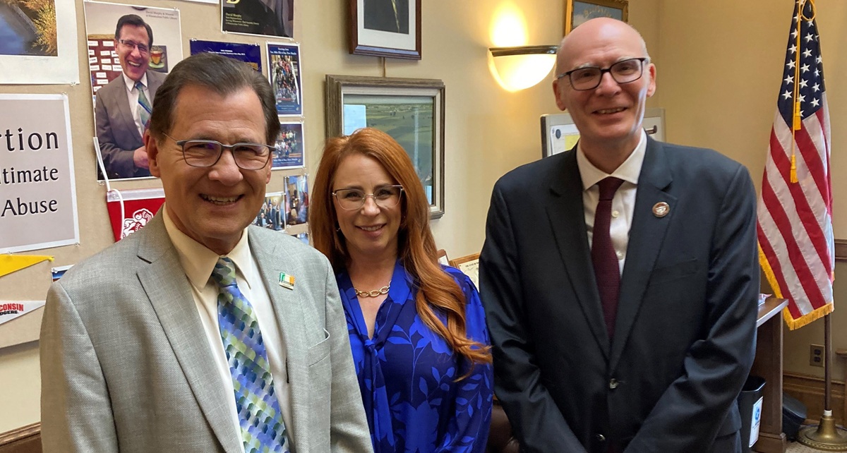 UW-La Crosse’s new chancellor, James Beeby, visited Wisconsin State Rep. Dave Murphy's office to introduce himself.