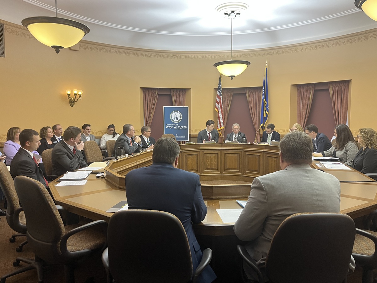 Wisconsin State Rep. Nate Gustafson participated in a Committee on Ways and Means public hearing on several bills.