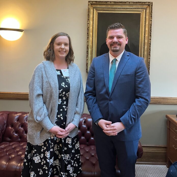 Wisconsin State Rep. Nate Gustafson met with a constituent who is an elected member of the Neenah Joint School District Board.