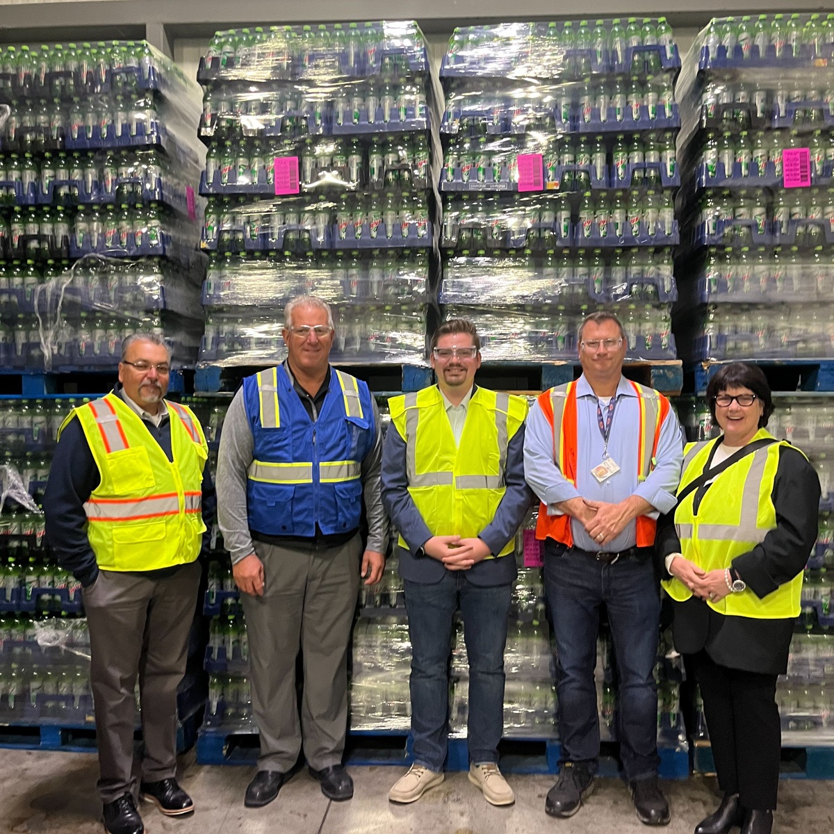 Wisconsin State Rep. Nate Gustafson toured the Pepsi Beverages Company bottling plant in Oshkosh.