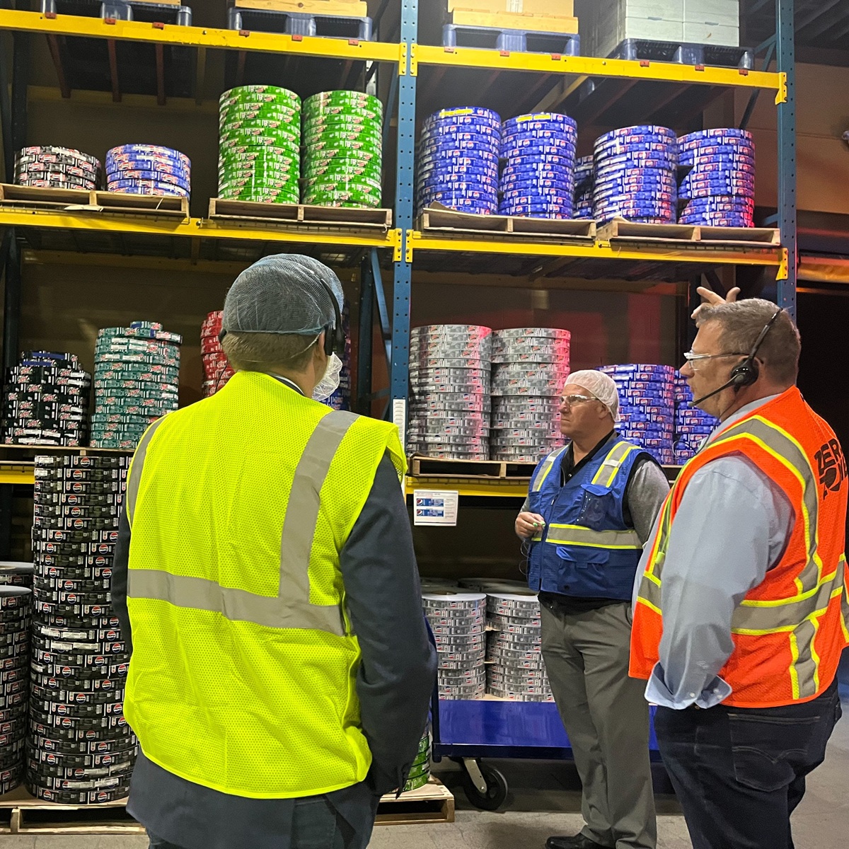 Wisconsin State Rep. Nate Gustafson toured the Pepsi Beverages Company bottling plant in Oshkosh.