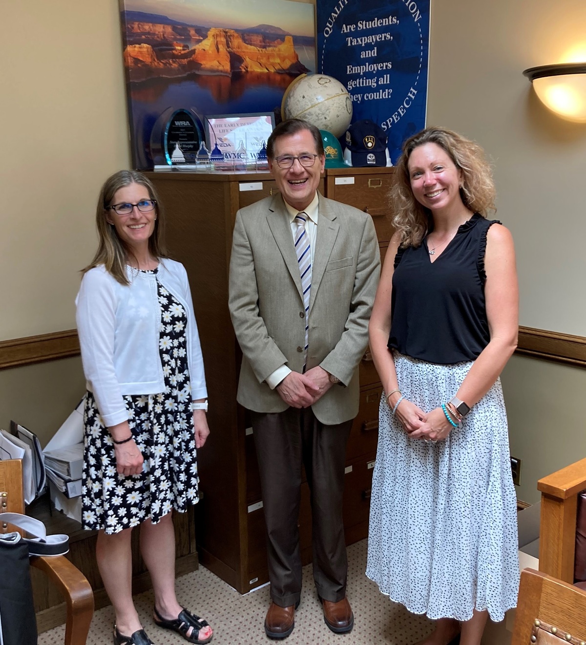 On Thursday Keri Duce and Melissa Spadanuda from the University of Wisconsin-Milwaukee stopped by the office. We discussed the capital projects portion of the 2025-2027 budget.