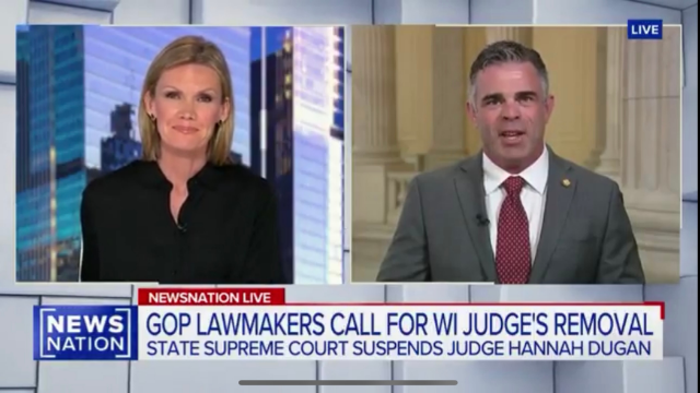 Congressman Tony Wied was interviewed by NewsNation about Judge Dugan’s arrest.