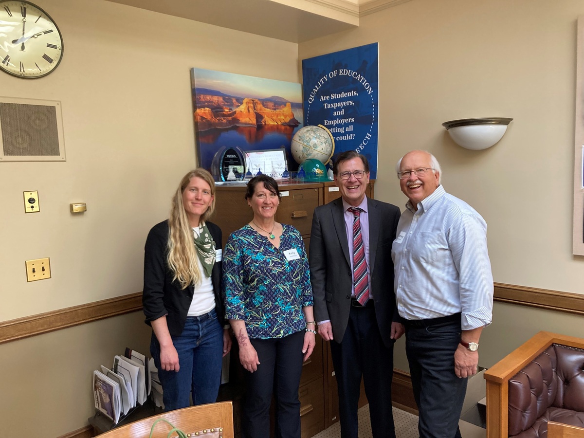 Last week I hosted local representatives from Wisconsin Conservation Voters to discuss clean energy. Thank you to Elizabeth, Kelly, and Rodney for stopping by.