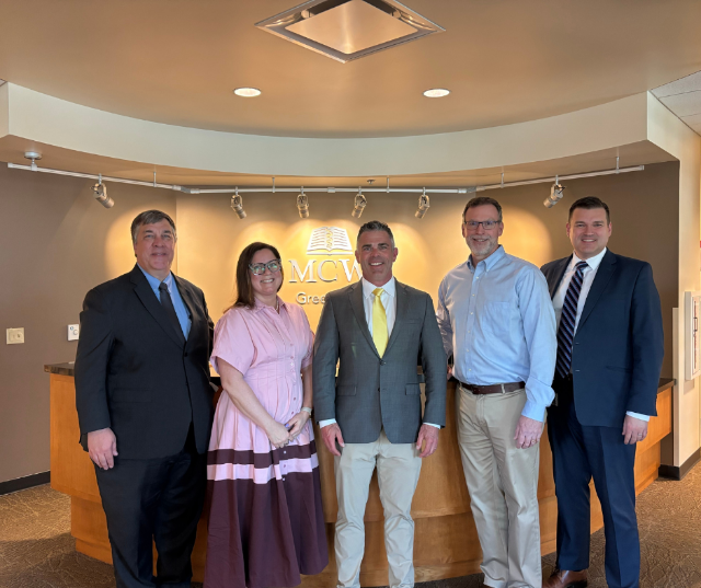 Wisconsin Congressman Tony Wied visited the Medical College of Wisconsin - Green Bay, located on the St. Norbert College Campus in De Pere.