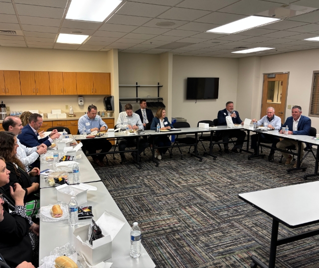 Wisconsin Congressman Tony Wied participated in a business roundtable event hosted by the Greater Green Bay Chamber.