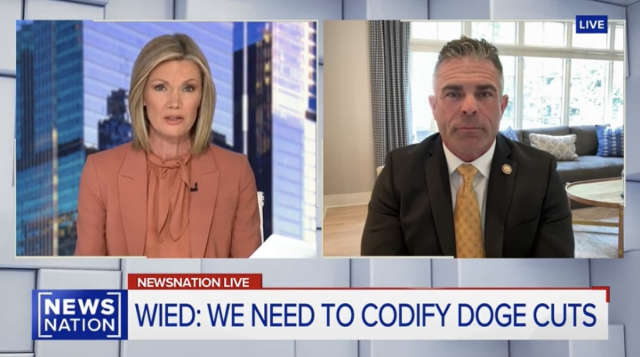 Wisconsin Congressman Tony Wied discussed codifying the DOGE cuts.