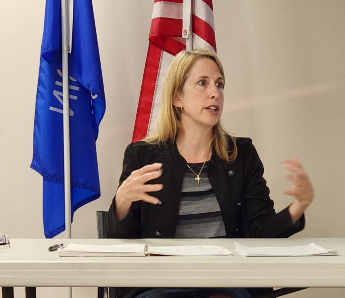 Wisconsin State Rep. Joy Goeben addressed child care reform at the June 2 meeting of Fox Valley Initiative.