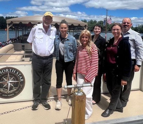 Wisconsin State Sen. Rachael Cabral-Guevara visited with constituents at Clearwater Harbor.