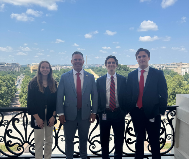 Wisconsin Congressman Tony Wied gives a shoutout to his interns.