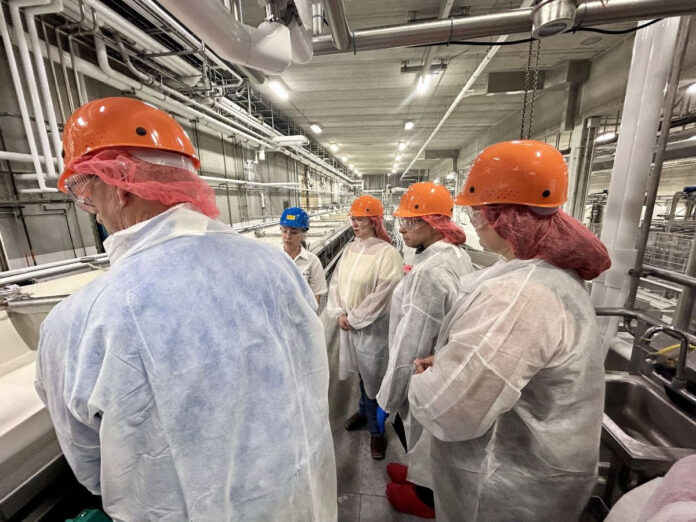 Wisconsin State Sen. Rachael Cabral-Guevara toured Agropur, North America’s largest whey protein manufacturer.