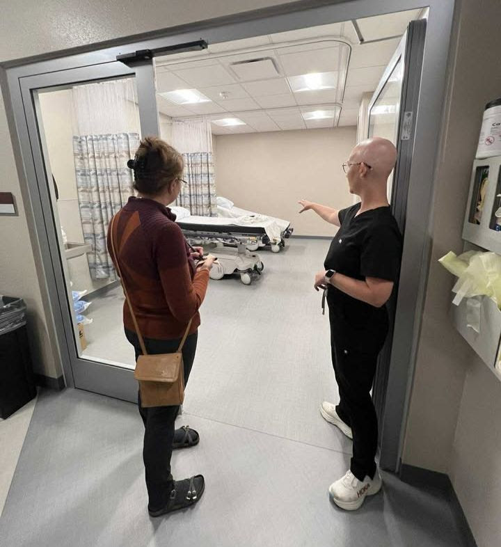 Wisconsin State Sen. Rachael Cabral-Guevara toured the Fox Valley Technical College Surgical Technology Center.