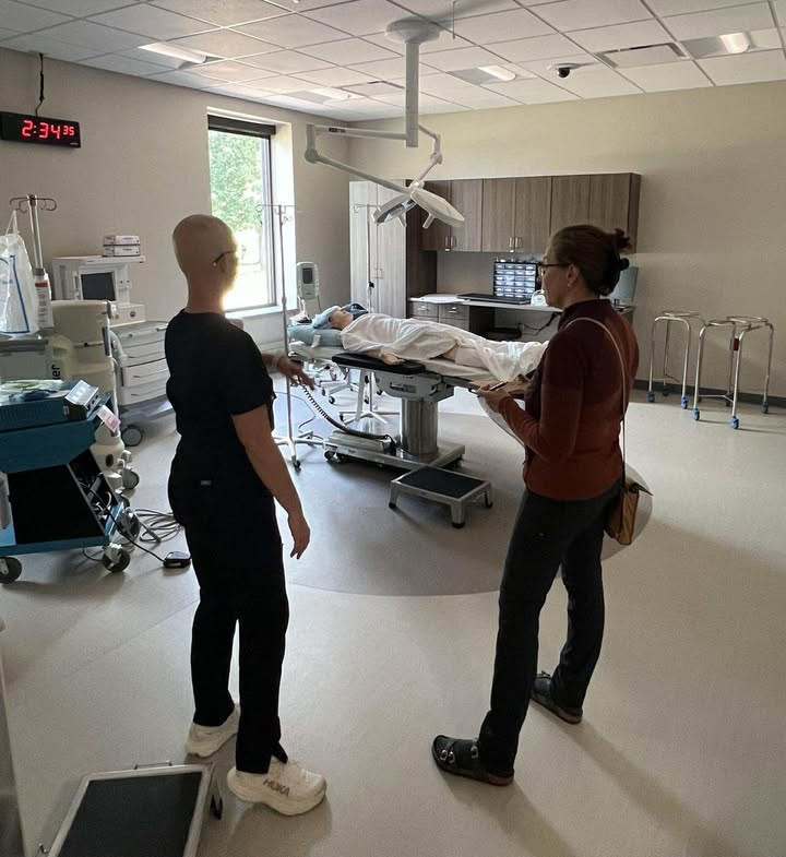 Wisconsin State Sen. Rachael Cabral-Guevara toured the Fox Valley Technical College Surgical Technology Center.