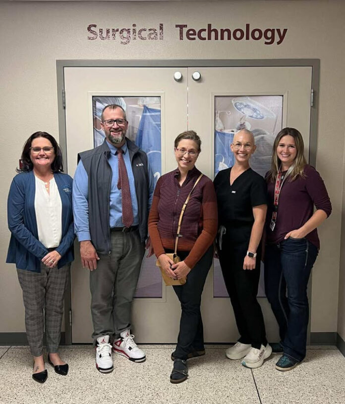 Wisconsin State Sen. Rachael Cabral-Guevara visited Fox Valley Technical School Surgical Technology Center.