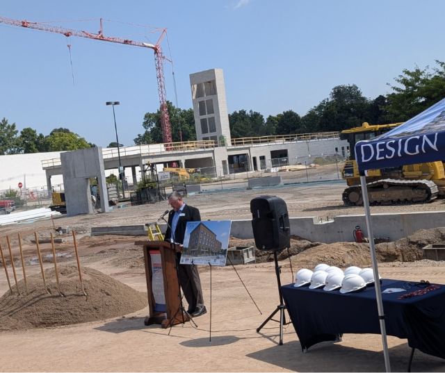Congressman Tony Wied attended a groundbreaking ceremony for the new Marriott TownePlace Suites Hotel in De Pere.