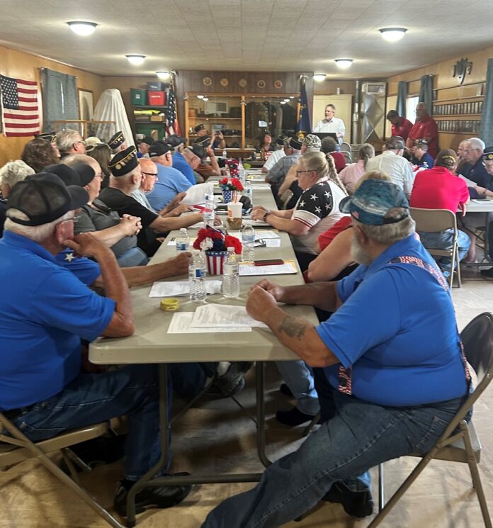 Wisconsin State Rep. David Steffen attended the annual meeting of the Oconto County United Veterans Council in Lena.