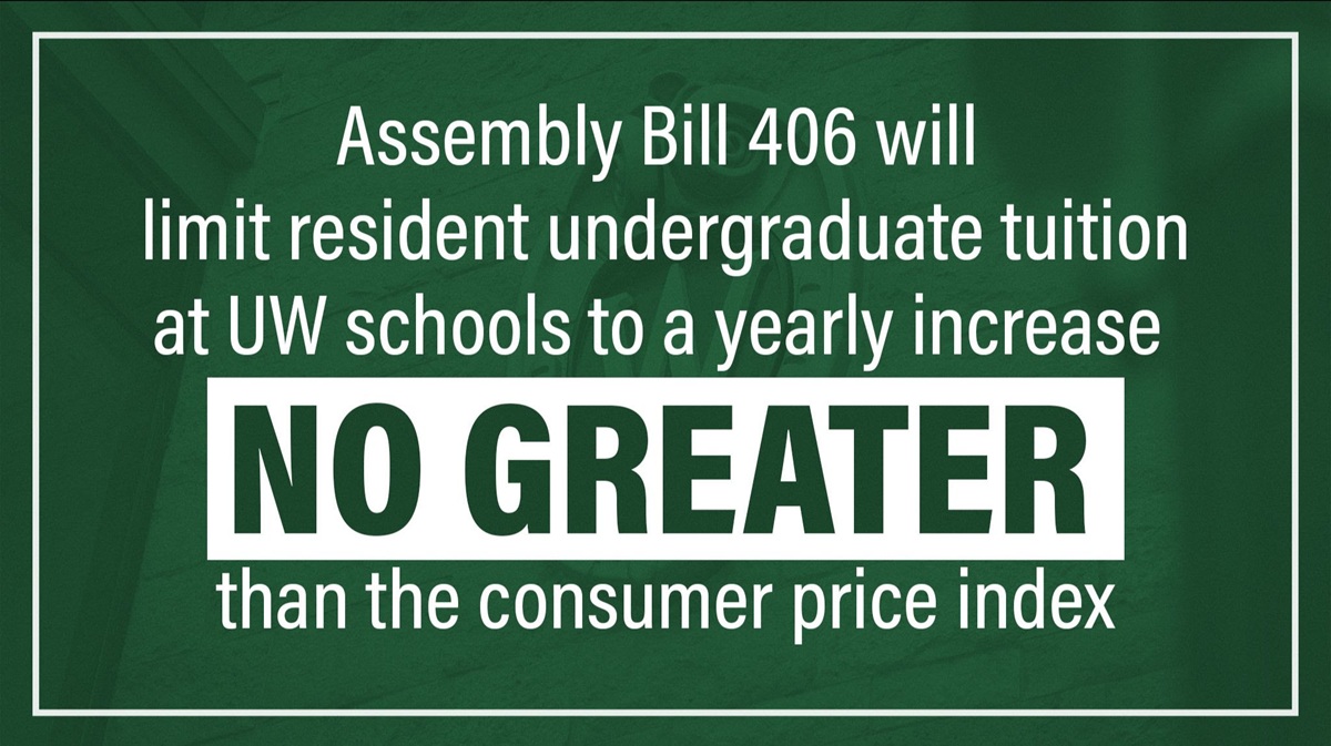 AB 406 caps undergraduate tuition at every UW campus.