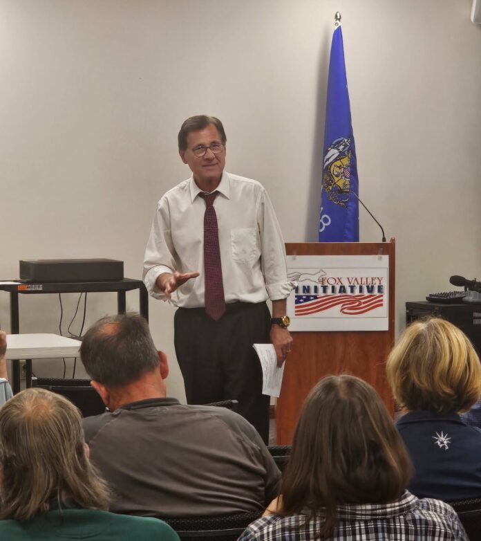 Wisconsin State Rep. Dave Murphy spoke at Fox Valley Initiative’s monthly public forum alongside Tim Higgins, president of Free Speech for Campus.