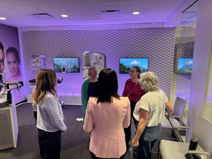 Wisconsin State Sen. Rachael Cabral-Guevara toured the GE Healthcare manufacturing facility in Waukesha.