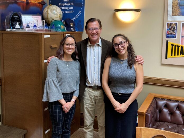 Leen and Lauren from Gener8tor stopped by the office of State Rep. Dave Murphy. Gener8tor is an investment company that specializes in overseas investments.