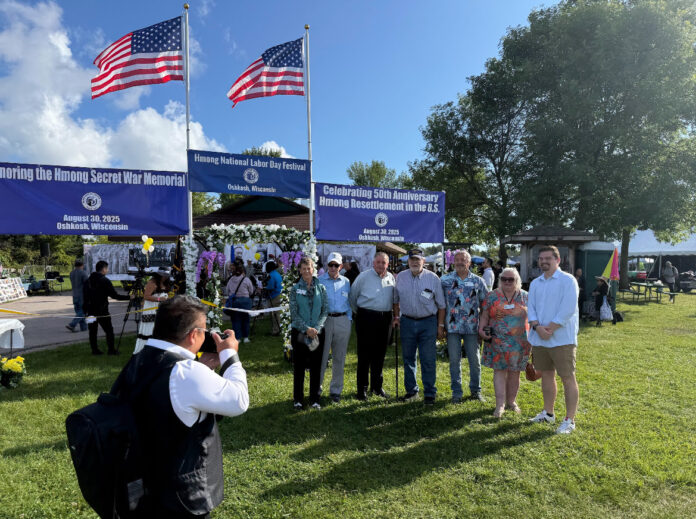Wisconsin State Rep. Nate Gustafson attended the Hmong National Labor Day Festival, which commemorated 50 years since veterans from the Secret War resettled in the United States.