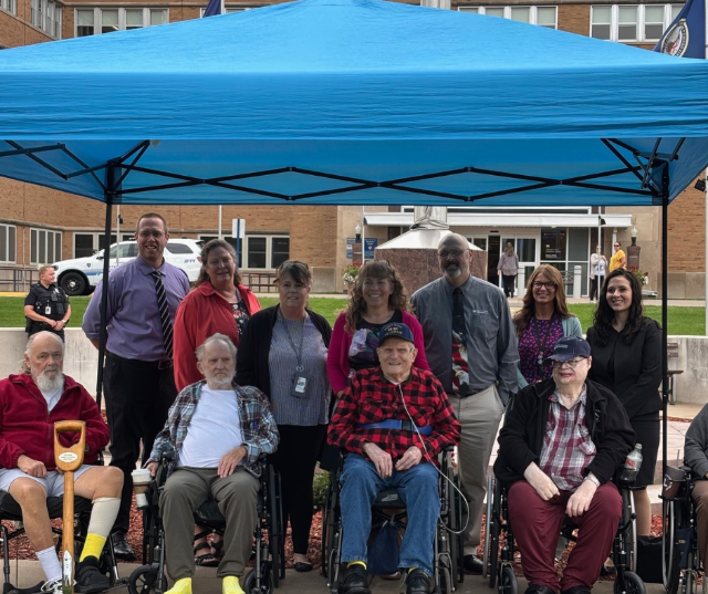 A member of Congressman Tony Wied's staff attended the 75th Anniversary event for the Oscar G. Johnson VA Medical Center.