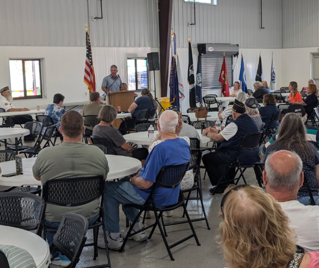 Congressman Tony Wied stopped by the Waupaca County Farm Bureau food stand to meet with several of their members and volunteers to thank them for their hard work.