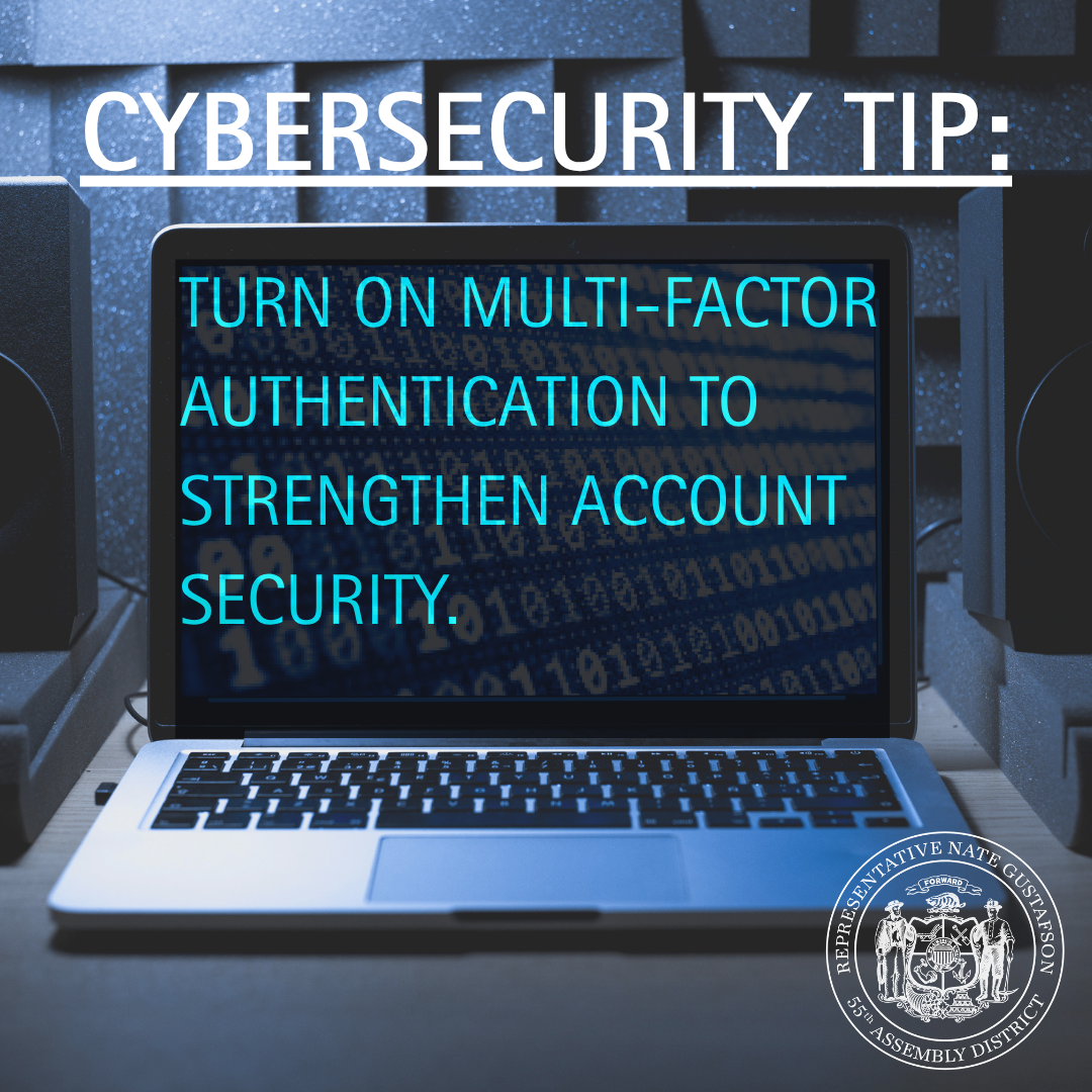 Turn on Multi-Factor Authentication (MFA) to strengthen your account security.